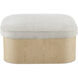 Sonny 17 inch Natural Ottoman